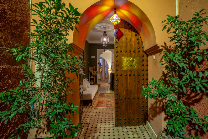 Moroccan Door entrance
ENtarnce to Riad ADIKA